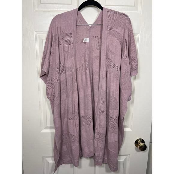Lululemon Athletica Find Your Light Wrap Heathered Vintage Mauve Pink Silk Blend - Picture 2 of 10